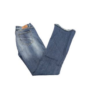 Driftwood Distressed Eva Raw Hem Denim Jeans Women's 30